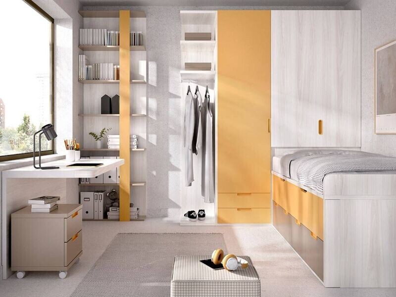 DORMITORIO JUVENIL COMPACTO