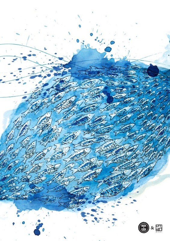 Sardines Art Print Sardines Art Print