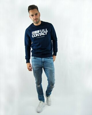 Crewneck Sweater "Logo" Navy