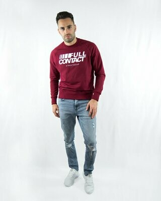 Crewneck Sweater "Logo" Bordeaux