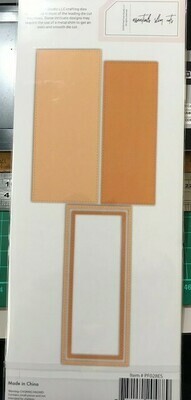 PinkFresh Studio - Stitched Rectangles - Slimline Die - PF028ES