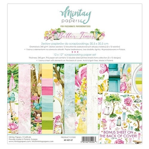 Mintay By Karola - Better Times Collection - 12 x 12 Papers
