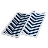 PinkFresh Studio - Layered Stencil - Double Chevron - 4&quot; x 9&quot; - PFST08 - 2 pcs