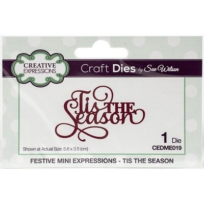 Creative Expressions - Craft Dies By Sue Wilson - Mini Expressions - Tis The Season - CEDME019