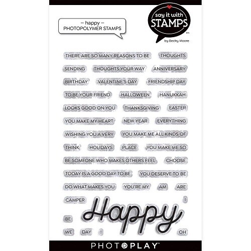 Photoplay - Say it With Stamps - Happy - SIS2133