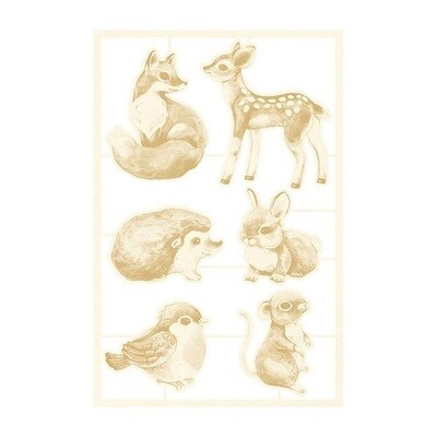 P13 - Forest Tea Party Collection - Light Chipboard - 01