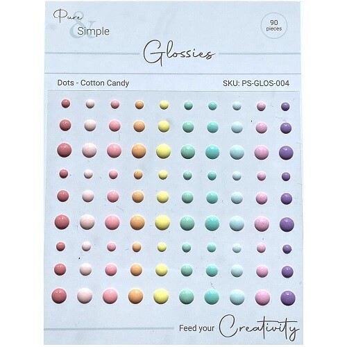Pure & Simple - Glossies - Dots - Cotton Candy