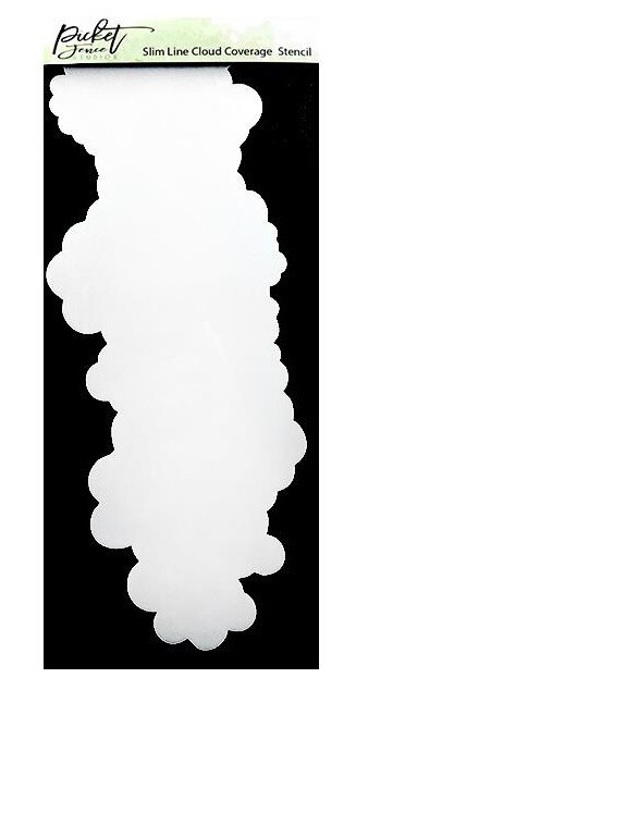 Picket Fence Studios - Slimline Stencil - Cloud Cover - 1 pce