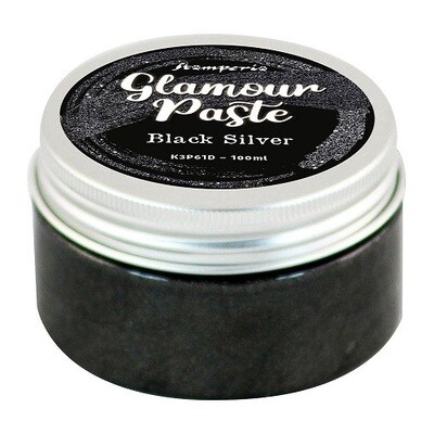 Stamperia - Glamour Paste - Black Silver - 100ml