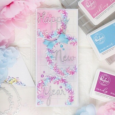 PinkFresh Studio - Die - Overlapping Leafy Wreath - PFCCST13