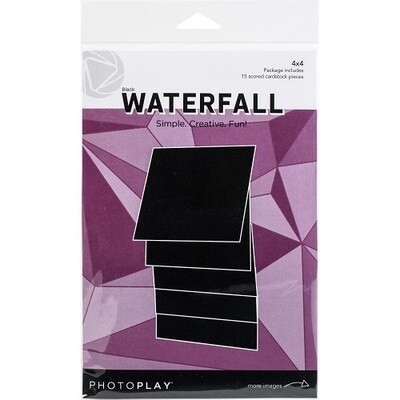 Photoplay - Makers Series - Waterfall Set - 4" x 4" - Black - PPP2162