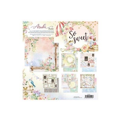 Asuka Studios - So Sweet Collection - 12 x 12 Paper Pad - MP-60508 -12 Sheets 