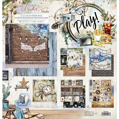 Memory Place - Play  Collection - 12 x 12 Paper Pack - MP -60488 - 12 Sheets
