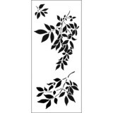 The Crafters Workshop (TCW)  - Slimline Stencil - Gentle Leaves - TCW2300