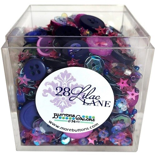 Buttons Galore & More - Lilac Lane - Glittering Stars - Shaker Mixes   65grams