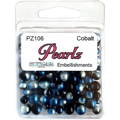 Buttons Galore & More - Pearlz - Cobalt