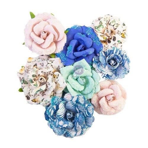 Prima Marketing - Mulberry Paper Flowers - Nature Lover Collection - Bird Waltz - 653019 - 8 pcs