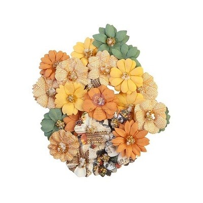 Prima Marketing - Mulberry Paper Flowers - Diamond Collection  - Together  - 653255 - 24 pcs
