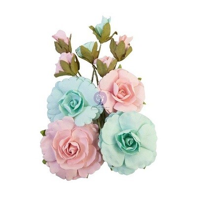 Prima Marketing - Mulberry Paper Flowers - Magic Love Collection - Forever - 652784 - 10 pcs