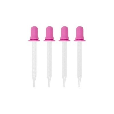 Craft Medley - Glass Squeeze Droppers - 4 Pcs
