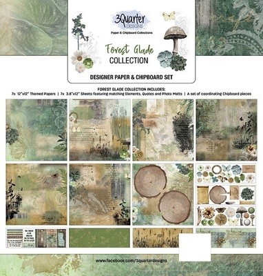 3 Quarter Designs - 12 x 12 Collections - Forest Glade - May 2021
