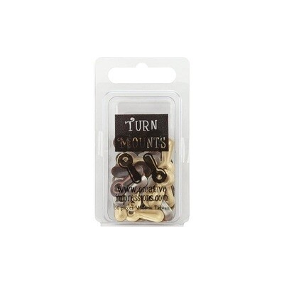 Creative Impressions - Turn Mounts - Antique - 50 pcs - CI84540