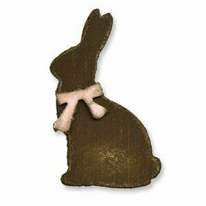 Sizzix - Tim Holtz - Alterations -Movers & Shapers - Mini Bunny & Bow - 657486