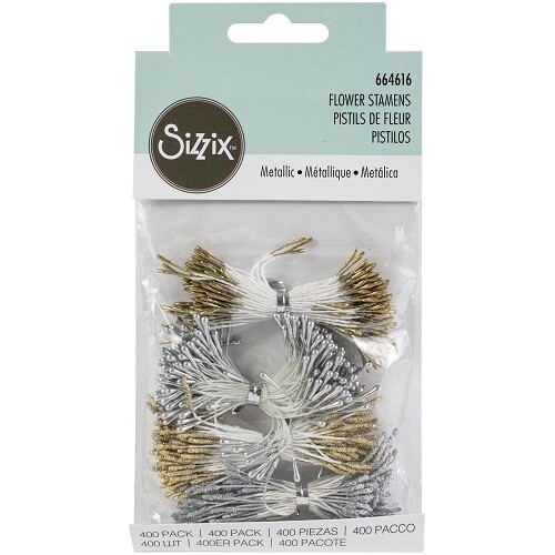 Sizzix - Flower Stamens - Metallic - 400 pack - 664616