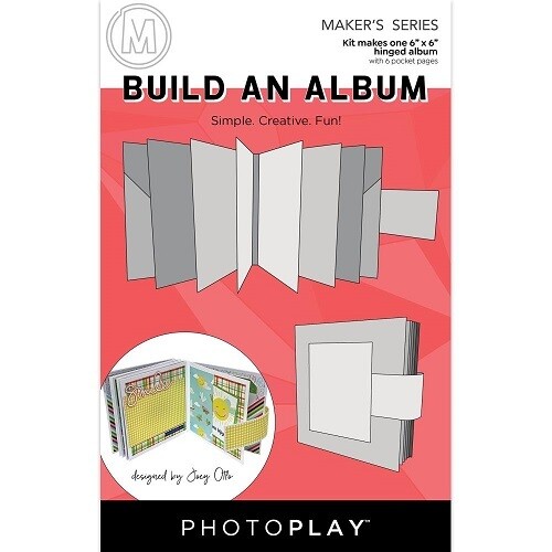 Photoplay Makers Series - Build An Album Kit - 6" x 6" hinged album - White