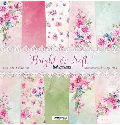 ScrapAndMe - Bright &amp; Soft  - 12 x 12 Paper Collection