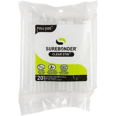 Sure Bonder - All Temperature Glue Sticks - 11mm x 100mm - 20 pack