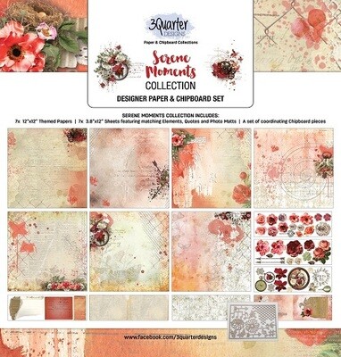 3 Quarter Designs - 12 x 12 Collections - Serene Moments - July 2021