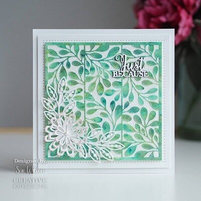 Creative Expressions &amp; Sue Wilson - Floral Panels Die - Flowering Dogwood - 5 pcs - CED 2050 -