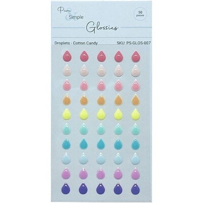 Pure &amp; Simple - Glossies - Droplets -  Cotton Candy 