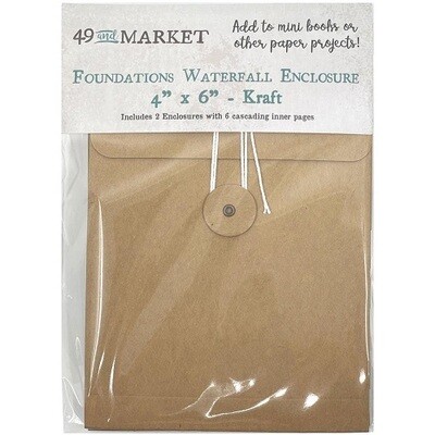 49 & Market - Foundations - Waterfall Enclosure - 4" x 6" - Kraft
