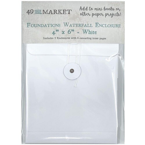 49 & Market - Foundations - Waterfall Enclosure - 4" x 6" - White