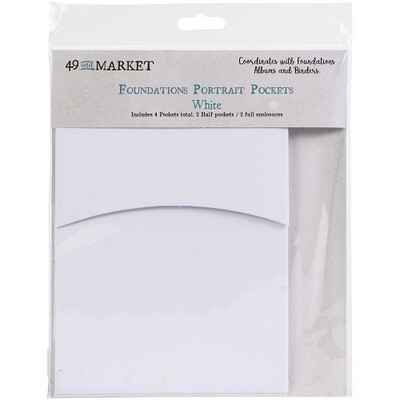 49 & Market - Foundations - Portrait - Pockets - White - 4pack