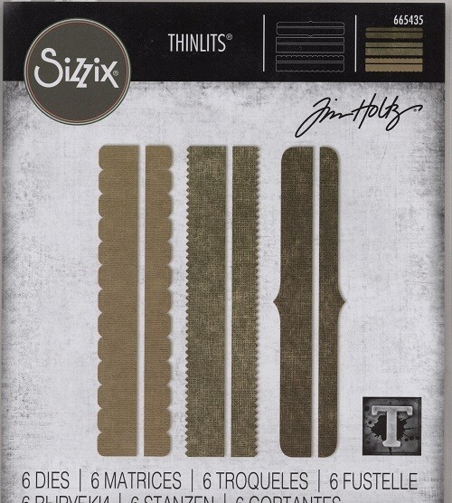 Sizzix - Thinlets Dies - Designed By Tim Holtz  - Decorative Trims - 665435
