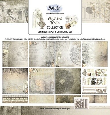 3 Quarter Designs - 12 x 12 Collections - Ancient Relic - July 2021