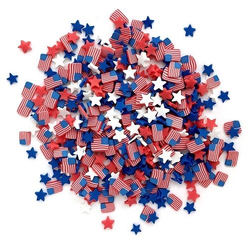Buttons Galore & More - Sprinkletz - Old Glory - 12grams