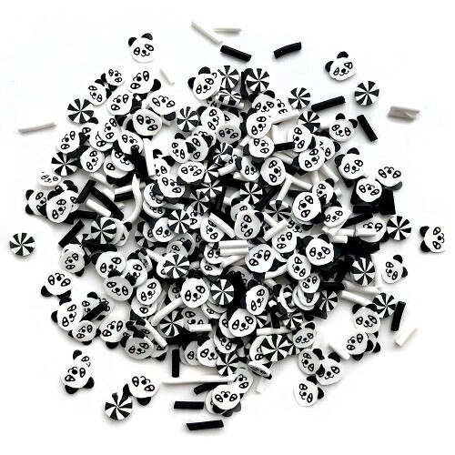 Buttons Galore & More - Sprinkletz - Panda - 12grams