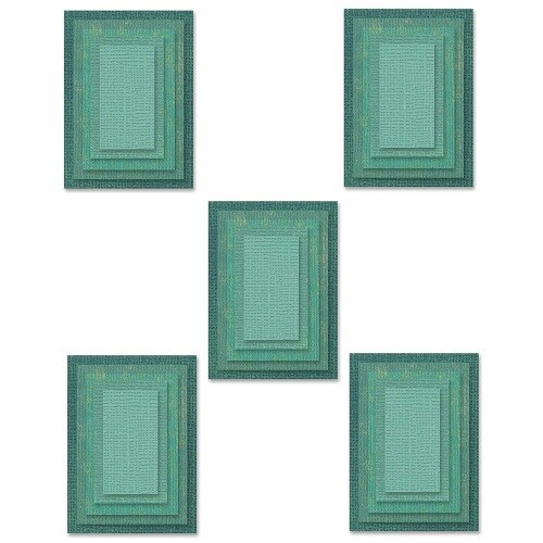 Sizzix - Framelits Dies - by Tim Holtz - Stacked Tiles - Rectangles - 665433 - 25 Dies