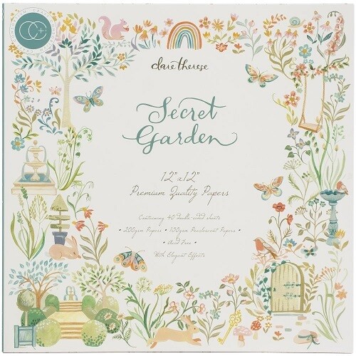 Craft Consortium - Designer Series - Secret Garden Collection - 12 x 12 Paper Pad - CCPAD026