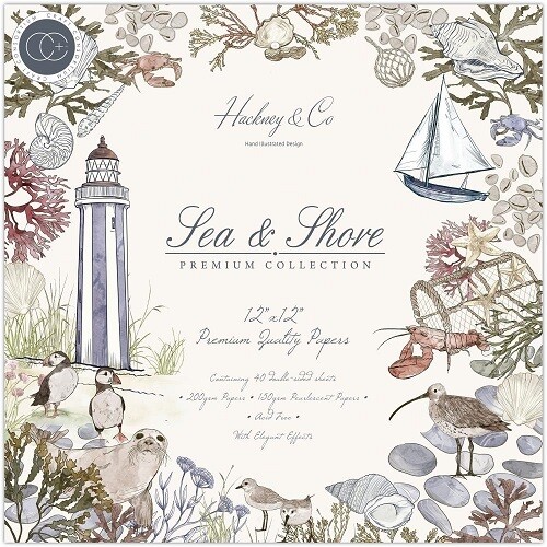 Craft Consortium - 12 x 12 Paper Pad - Sea & Shore - CCPAD027