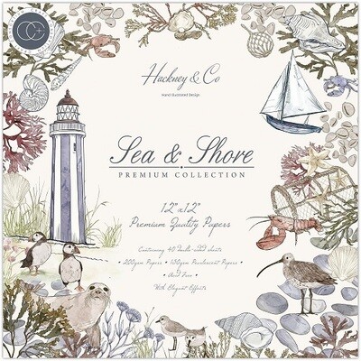 Craft Consortium - Designer Series - Sea &amp; Shore  Collection - 12 x 12 Paper Pad -  CCPAD027