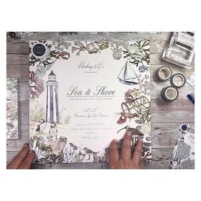 Craft Consortium - Designer Series - Sea &amp; Shore  Collection - 12 x 12 Paper Pad -  CCPAD027