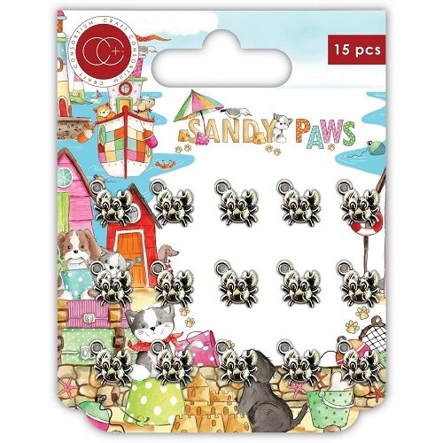 Craft Consortium - Sandy Paws - Charms - Crabs - CCMCHRM027 - 15 pcs