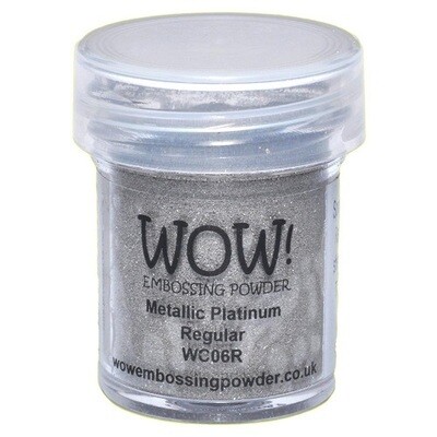 WOW Embossing Powder - Platinum Metallic Regular - WC06R - 15ml / 1.oz