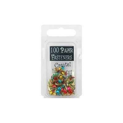 Creative Impressions - Brads - Mini - Metallic Brights - Round - 3mm - 100pack - CI90193
