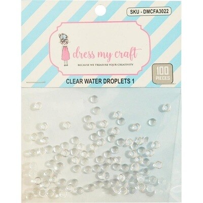 Dress My Craft - Heart Water Droplets #1 - 4mm - 100 Pack
